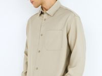 Рубашка из вискозы, Бежевый