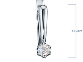 Серьги из белого золота с бриллиантами э4701сг05171200