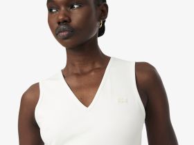 Платье Lacoste стандартного кроя с длинными рукавами и поясом