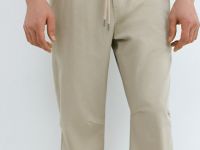 Джоггеры из тонкого твила, Бежевый
