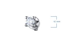 Пусеты из белого золота с бриллиантами э0901пс06200852