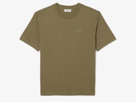 Женская футболка Lacoste свободного кроя из мягкого хлопка