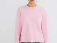 Джемпер плотной вязки, Розовый