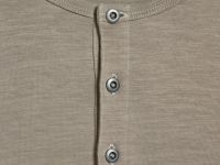 Лонгслив с воротником хенли, Бежевый