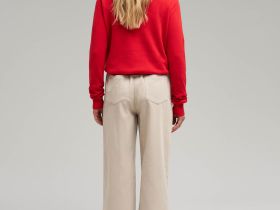 Брюки прямого кроя из вельвета