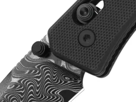 Складной нож Kizer Aegis, сталь Damascus, рукоять G10, черный