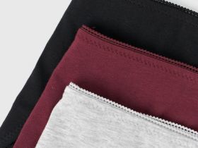 Трусы-бразилиана с кружевом, 3 шт., Фиолетовый