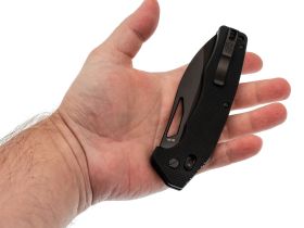 Складной нож Obertech ns-01 Drop point, сталь VG-10, рукоять G10, черный