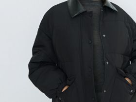 Утеплённая куртка, Черный