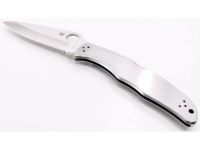 Складной нож Endura 4 - Spyderco 10P, сталь VG-10 Satin Plain, рукоять нержавеющая сталь