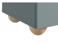Шкаф детский Тесси 2-75x181 Серо-зеленый