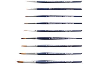 Кисть синтетика №6 круглая Tintoretto "Bronze" на короткой ручке