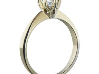 Кольцо из желтого золота с бриллиантом э0301кц01178400