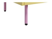 Распашной шкаф Изи 2-100x220 Желтый/Розовый