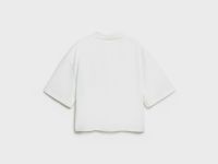 Поло оверсайз для девочек, Белый