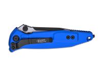 Складной нож Microtech Socom Elite, сталь M390, рукоять алюминий, синий/черный