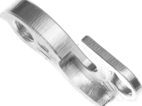 Держатель заднего переключателя &quot;петух&quot; Meta №16 фрезерованный (серебристый)