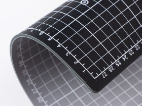 Коврик для резки Малевичъ 3-х слойный, черно-серый