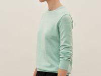 Джемпер с круглым вырезом с добавлением шерсти