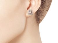 Пусеты из красного золота с бриллиантами э0201пс02181600