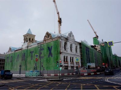 Здание Политехнического музея, в котором в 1918 году В.И.Ленин неоднократно выступал на заседаниях и на пленумах Московского Совета и митингах трудящихся