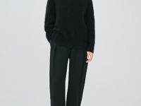 Джемпер оверсайз из пряжи с ангорой, Черный