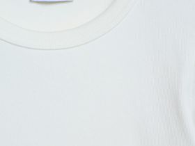 Лонгслив в рубчик, Белый