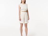 Женская лёгкая рубашка Lacoste из смеси льна