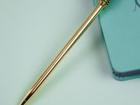 Ручка шариковая автоматическая MESHU "Gloss crystal" синяя, 1,0 мм