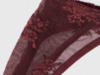Трусы-стринги из кружевной сетки, Фиолетовый