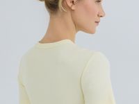 Футболка в рубчик, Желтый