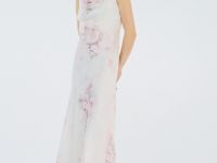 Платье с вырезом лодочка, Розовый