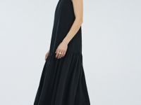 Платье А-силуэта из лиоцелла, Черный