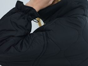 Утеплённая короткая куртка, Черный