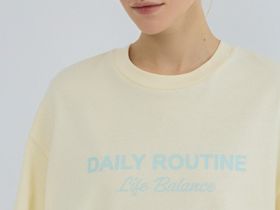 Футболка оверсайз с принтом, Желтый