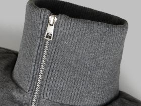 Утепленная куртка с воротником-стойкой