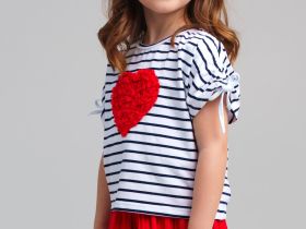 Джемпер трикотажный для девочек (футболка)