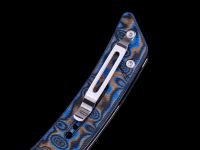 Складной нож Dr.Tech W3610MBL, сталь 14C28N, рукоять микарта, Pattern Blue