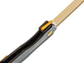 Складной нож TuoTown RT-Stinger Gold PVD, сталь T14N, рукоять Black Crystal Ti