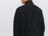 Утеплённая куртка с воротником-стойкой, Черный