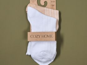 Носки Cozy Home, белый/бежевый