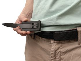 Ремень с ножом-пряжкой, нейлон