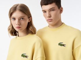 Флисовый свитшот Lacoste унисекс