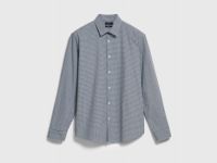 Рубашка в клетку виши, Синий
