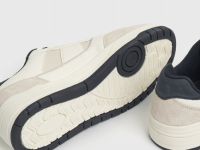 Кроссовки со вставками из натуральной замши, Белый