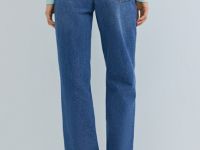 Широкие джинсы Wide leg с ремнём, Синий