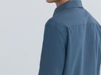 Рубашка из хлопка, Голубой