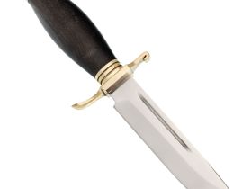 Финка НКВД МТ-107, сталь 95х18, латунь, граб, Ворсма