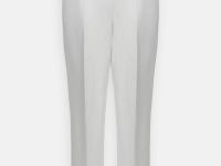 Брюки прямого кроя с добавлением льна