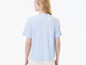 Женская хлопковая футболка Lacoste